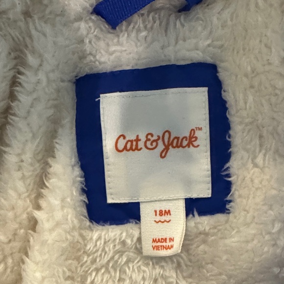 Cat & Jack Puffer Blue Jacket - Picture 2 of 2